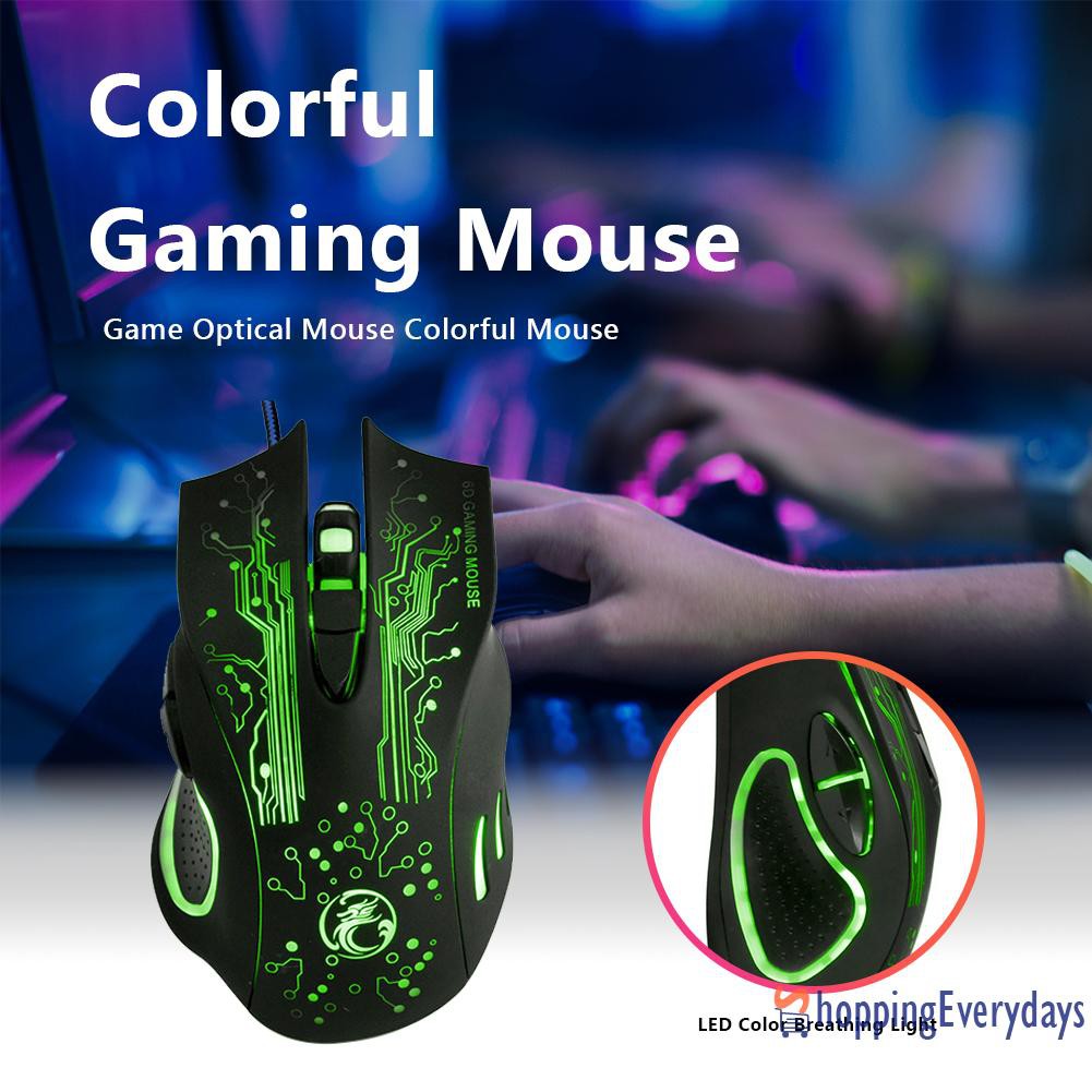 【sv】 IMICE X9 Gaming Optical Mouse 2400 DPI Adjustable Backlight USB Wired Mice