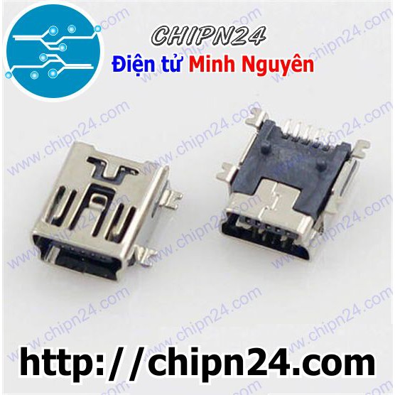[4 CÁI] Đầu Mini USB 5P Dán