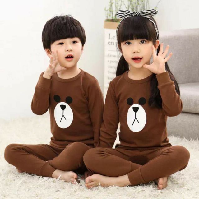 Bộ cotton icon cực kute cho bé trai, bé gái