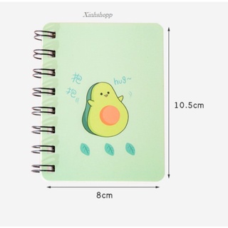 Sổ Tay Trái Bơ Cỡ A7 (còn 2 mẫu)