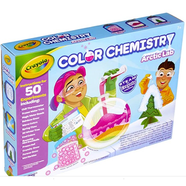 Bộ đồ chơi bé làm nhà khoa học nhí với 50 thí nghiệm đầy sắc màu với bộ Crayola Color Chemistry Lab Set/Artic Lab