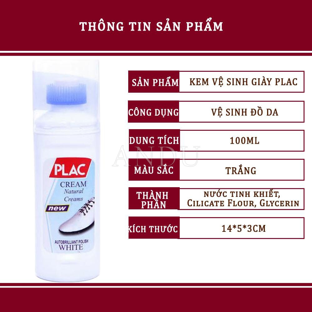 Chai Tẩy Vết Bẩn, Vi Sinh Giày Đa Năng PLAC