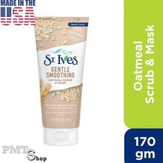 [USA] Sữa rửa mặt St.Ives Gentle Smoothing 170g Chiết xuất Lúa mạch ngừa mụn & tẩy da chết - Mỹ