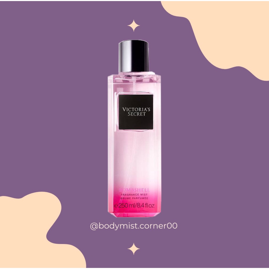 ʙᴏᴅʏ ᴍɪsᴛ ᴄᴏʀɴᴇʀ ☺ Xịt Thơm Body Mist Victoria's Secret Very Sexy - Bombshell - Eau So Sexy 30ml/50ml/100ml