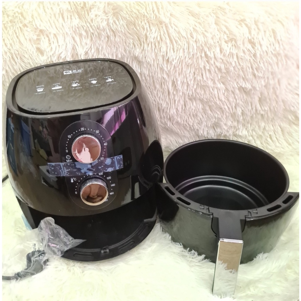 [ BẢO HÀNH 6 THÁNG] Nồi chiên ko dầu Camel 6.5L, 1350W núm xoay cơ 6 chế độ chiên phù hợp mọi gia đình Việt