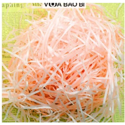 (100g) Giấy Rơm lót hộp quà, Giấy cắt sẵn lót hộp quà tặng, chống sốc có nhiều màu để chọn