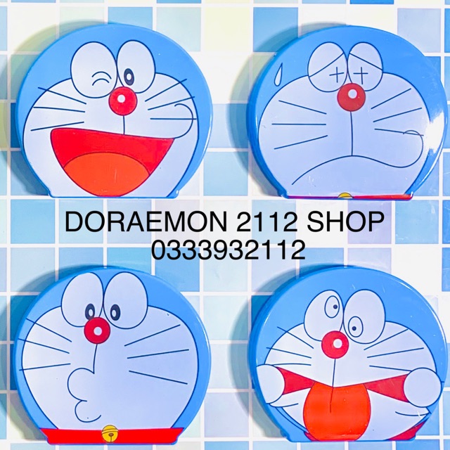 Gương kèm lược Doraemon