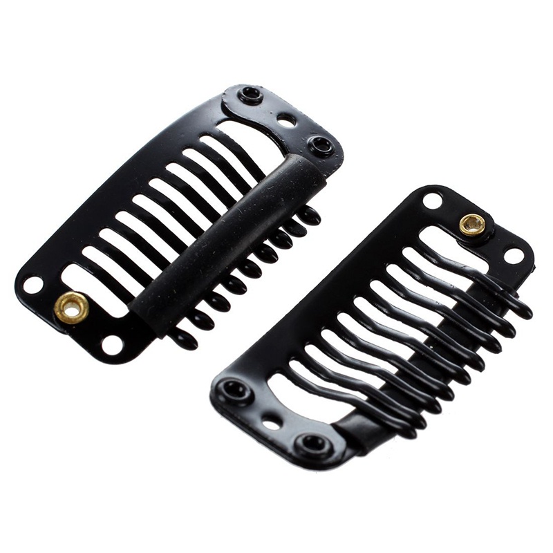 Set 40 kẹp nối dài tóc màu đen 32mm