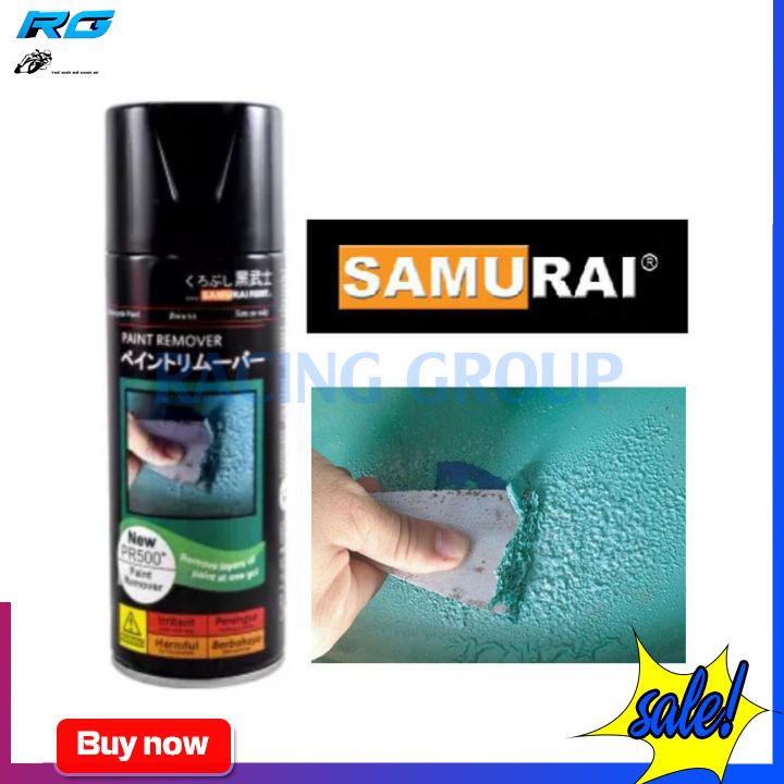 Chai Tẩy Sơn Xe Máy Chính Hãng Samurai PR500* - Tẩy Cực Nhanh