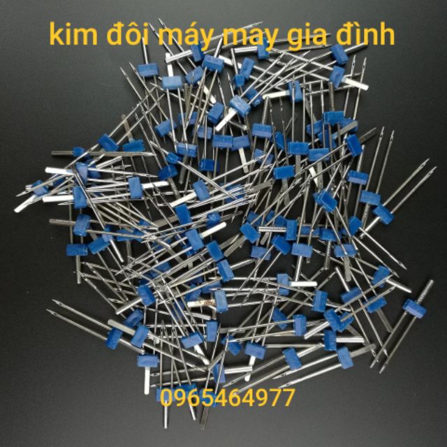 [Mã SR14MAY5 giảm 20K đơn 50K] Kim đôi máy may gia đình đa năng 3 size( 3 cây)