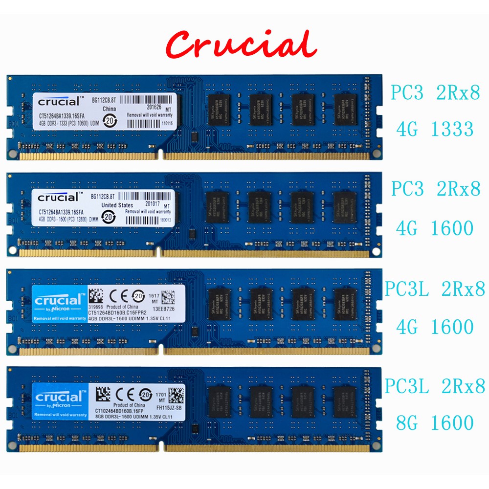 Thẻ Nhớ ram 4gb 8gb pc3 pc3l 10600 12800 ddr3 ddr3l 1333mhz 1600mhz 240pin dimm ram Chất Lượng Cao