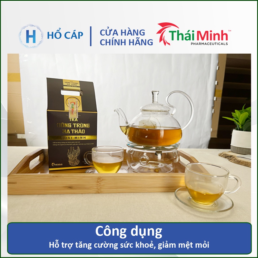 Trà Đông Trùng Hạ Thảo Thái Minh (Hộp 20 gói trà túi lọc)