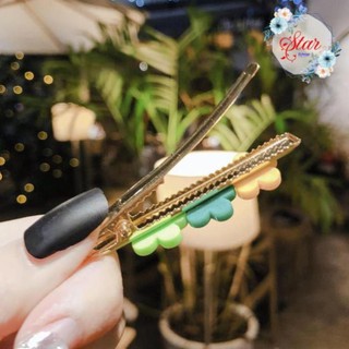 Set 2 Kẹp tóc bấm màu hoa quả hottrend C10