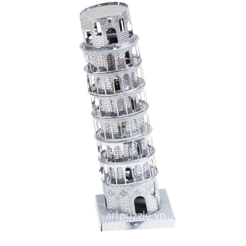 Đồ chơi lắp ghép mô hình 3D bằng thép tháp nghiêng Tower pisa 20 -DC2154