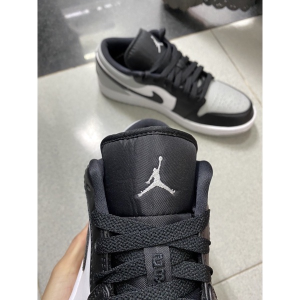 [Bao chính hãng trọn đời]Giày Jordan 1s màu xám Smoke Grey V4 Shadow cổ thấp mã 553558-052