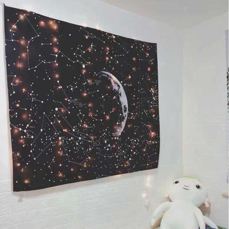 Giấy Dán Tường Họa Tiết Galaxy Độc Đáo
