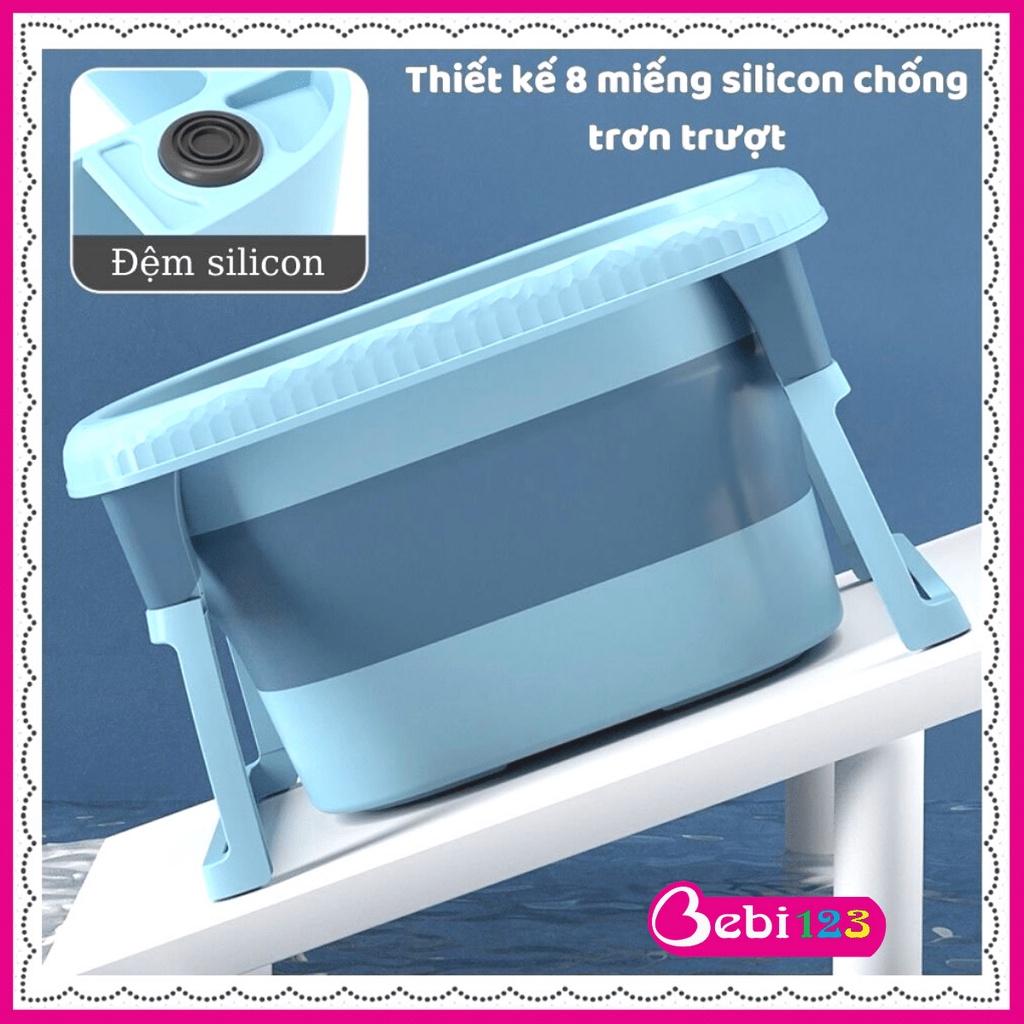 Bồn tắm, Thau tắm thành cao gấp gọn Pastel chắc chắn cho bé yêu
