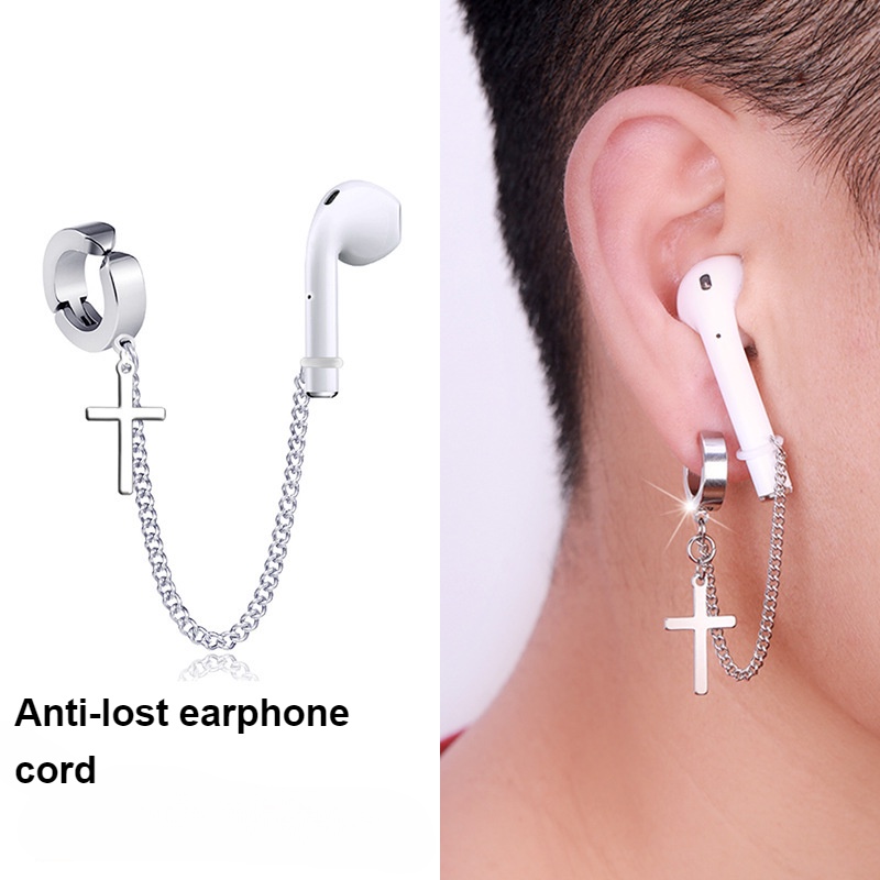 Tai Nghe Bluetooth Không Dây Dạng Kẹp Chống Thất Lạc Bằng Thép Titan Không Phai Màu