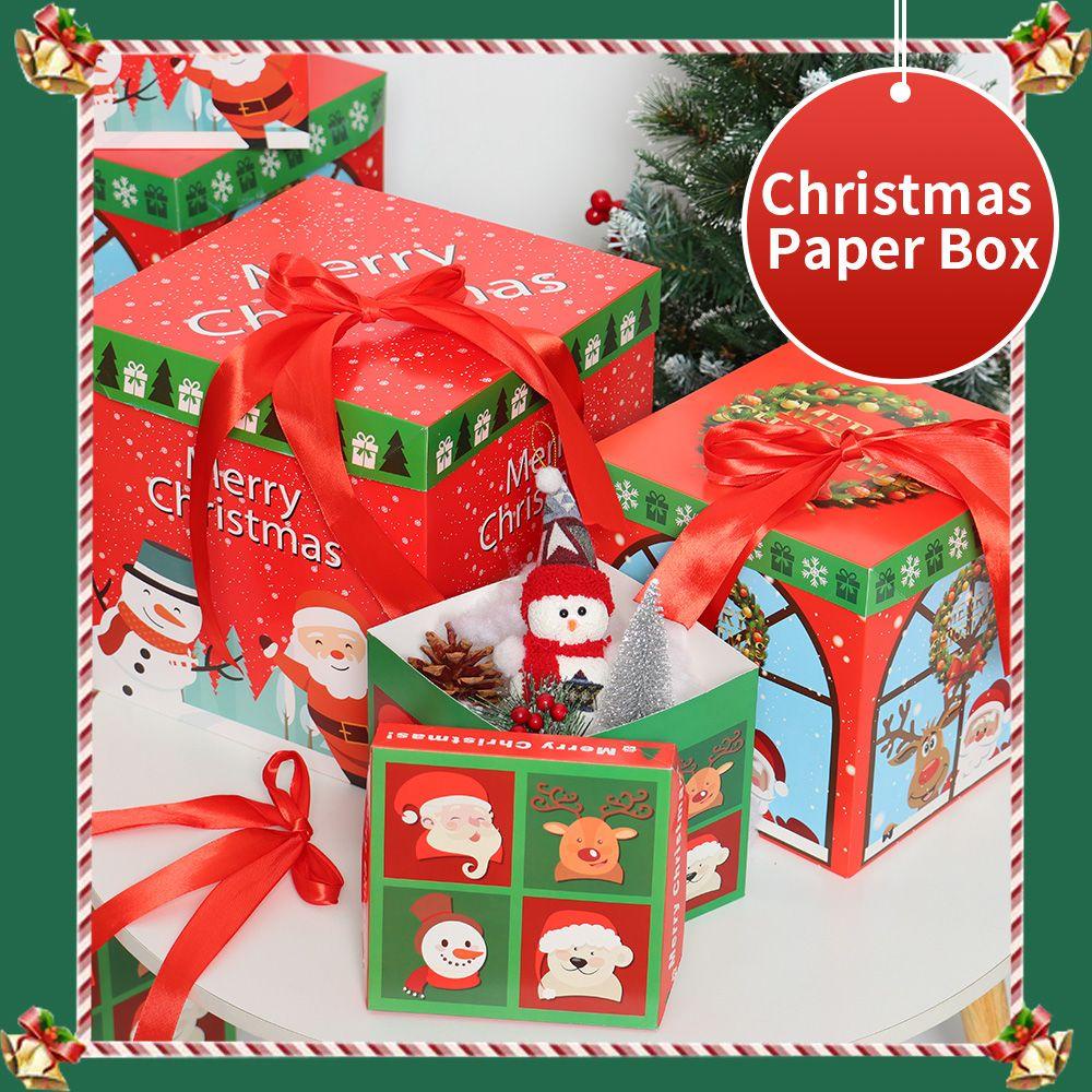 WTTLE Bộ 3 Túi Giấy Đựng Quà Giáng Sinh Xinh Xắn