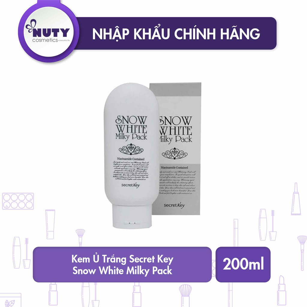 Kem Ủ Trắng Secret Key Snow White Milky Pack (200ml)