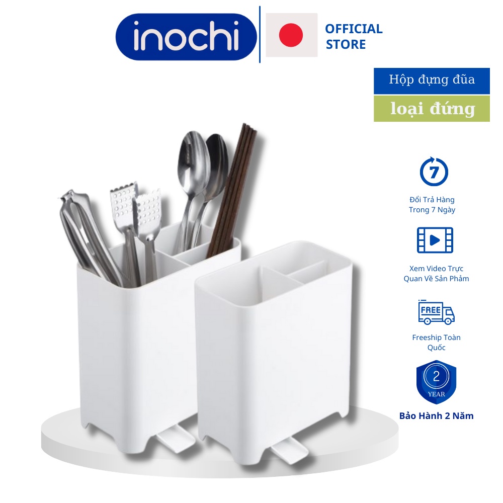 Hộp đựng đũa đứng - ống đũa yoko inochi Nhật Bản loại đứng chất liệu nhựa cao cấp thiết kế thông minh HDD01