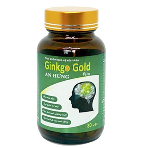 Ginkgo Gold An Hưng Plus- Giúp bồi bổ khí huyết, hỗ trợ tăng cường trí nhớ, hỗ trợ chống xơ vữa động mạch