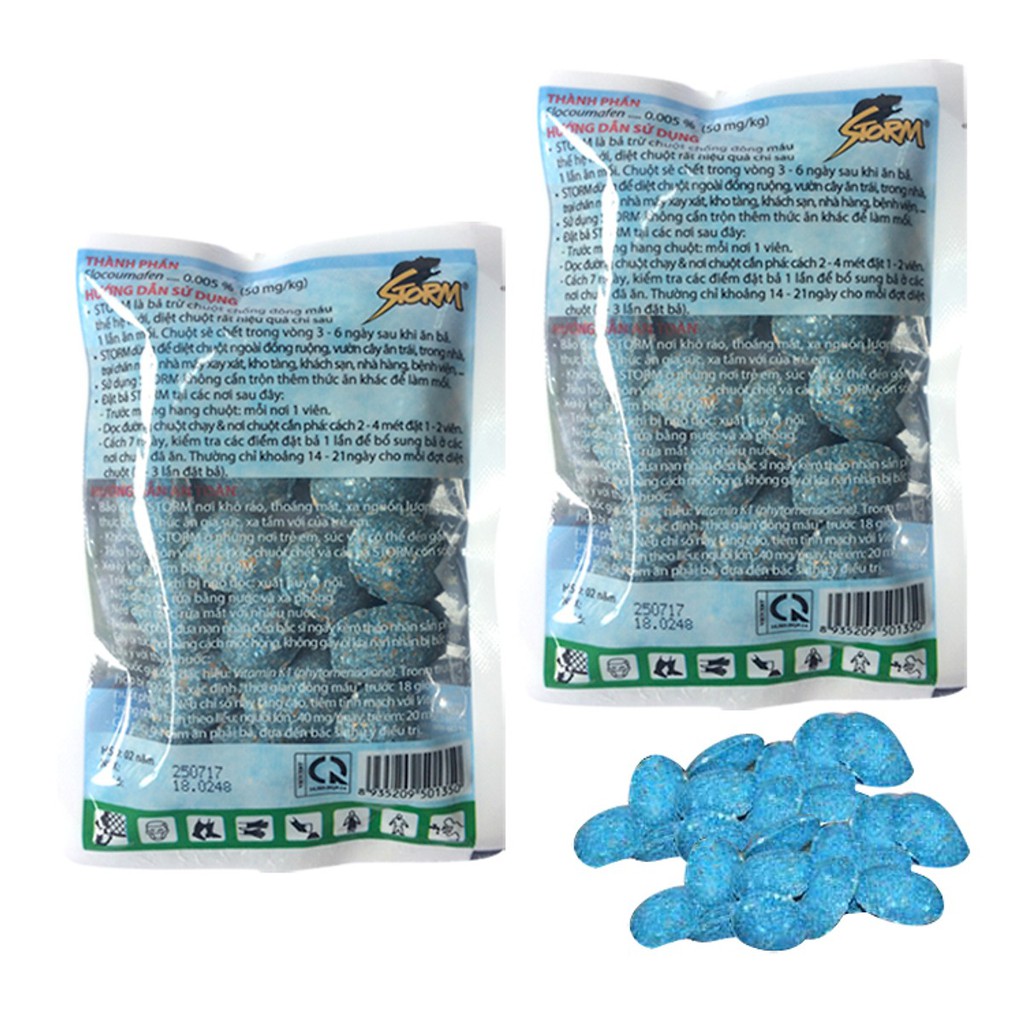 Thuốc diệt chuột Storm bịch 1 kg
