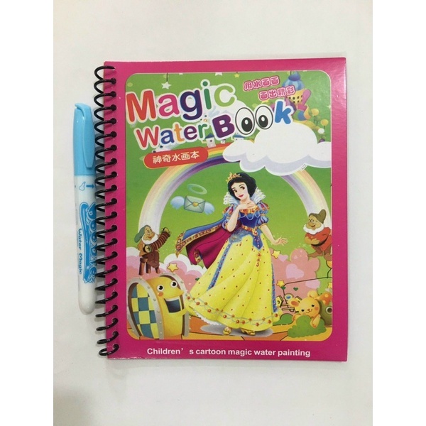 0Tranh tô màu nước thần kỳ MAGIC WATER BOOK - Tập vở tô màu nước cho bé - Đồ chơi giáo dục