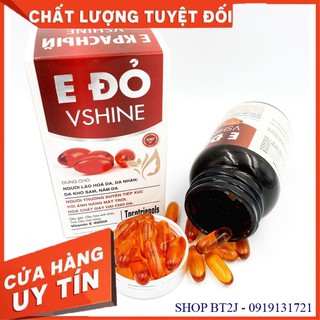 E đỏ vshine - bổ sung vitamin e tác dụng chống oxy hoá - hộp 30 viên