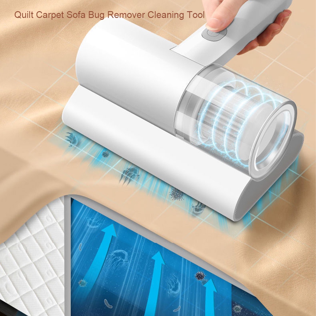 Wireless Bed Sheet Strong Suction Force Vacuum with Dust Bin Bedroom Insect Remover Rechargeable Cleaning Toolburang