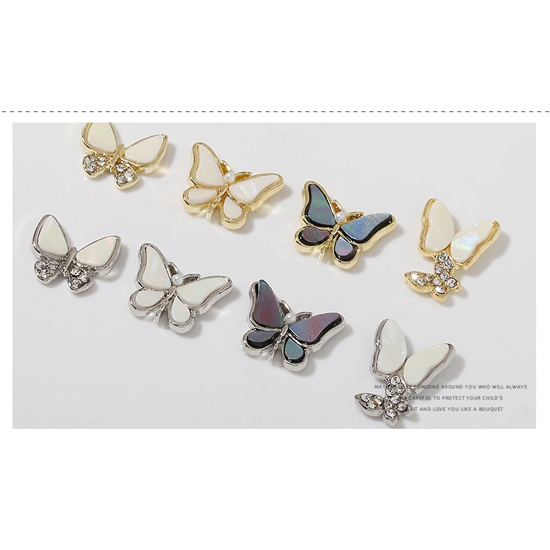 [Hàng mới về] Phụ kiện hình bướm trang trí móng tay nghệ thuật hợp thời trang
