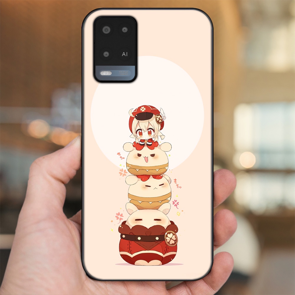 Ốp lưng Oppo A54 4G, A54 5G viền đen in hình Klee Genshin Impact