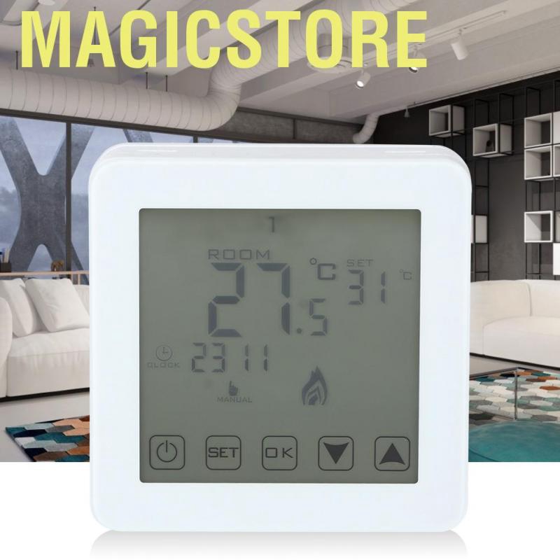 Magicstore Wall-mounted Programmable LCD Screen Digital Electric Heating Thermostat Room Temperature Controller