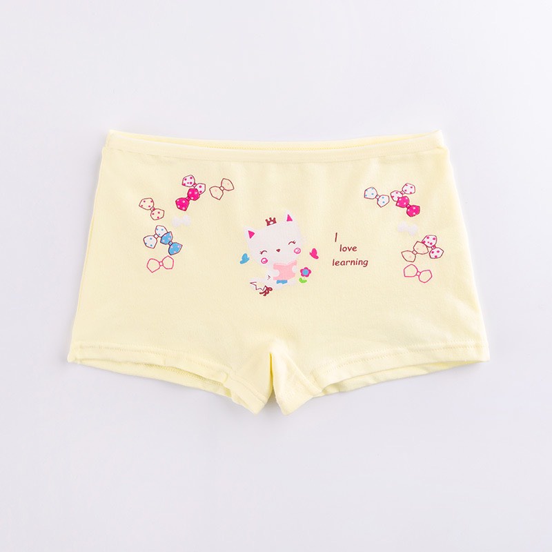 Combo 4 Quần Chip đùi hoặc tam giác mẫu mèo kitty dễ thương cho bé gái từ 10kg đến 40kg