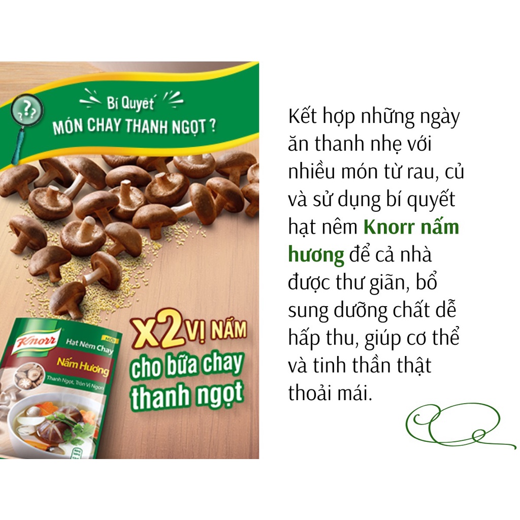 Hạt Nêm Knorr Nấm Hương Organic 380g - 170g