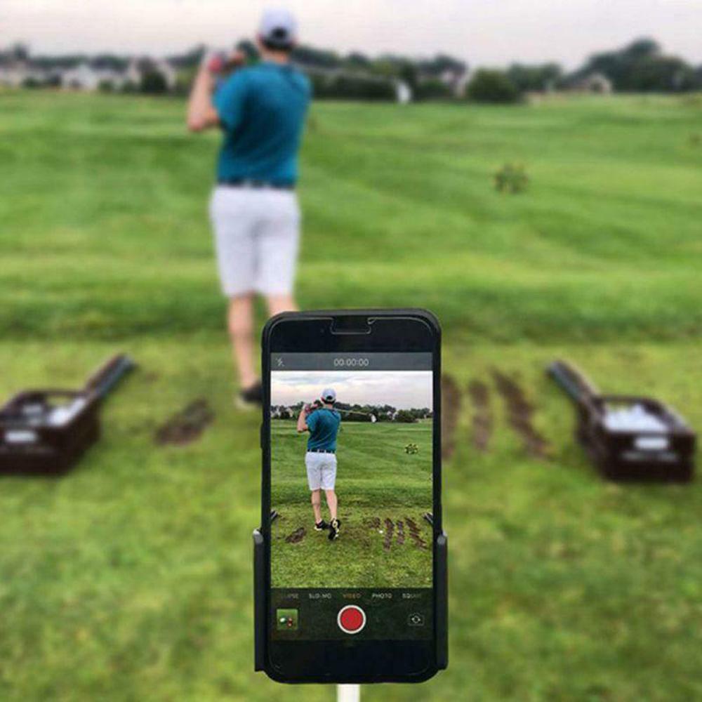 Giá Đỡ Điện Thoại Dùng Luyện Tập Chơi Golf Có Thể Xoay 360 Độ Tiện Dụng