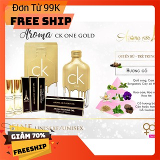 CK GOLD CHO NAM Tinh dầu nước hoa Pháp dạng lăn 12ml - CK ONE GOLD - hàng Nhập khẩu