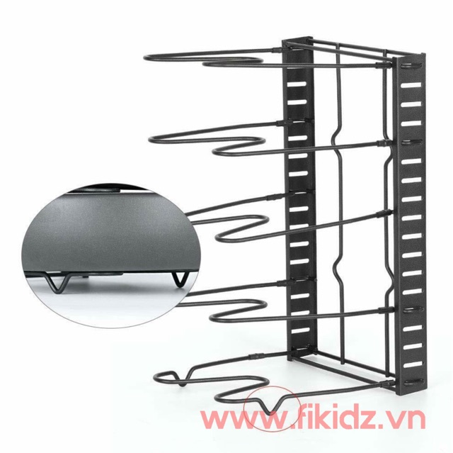 Giá úp nồi chảo úp khay vỉ điều chỉnh được độ dài rãnh