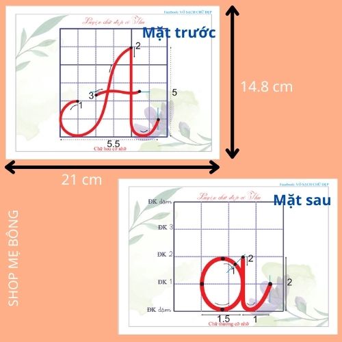 "FLASHCARD THẺ HƯỚNG DẪN CÁCH VIẾT 29 CHỮ CÁI THƯỜNG, CHỮ CÁI HOA TIẾNG VIỆT CỠ NHỠ CHO HỌC SINH LỚP 1