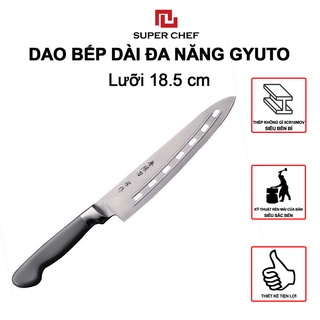Dao Bếp Dài Gyuto Super Chef Cán Rỗng Sắc Bén, Bền Bỉ DAO I