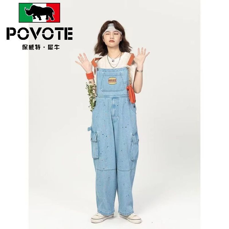 Quần Yếm denim Thời Trang Retro Trẻ Trung Dễ Phối Đồ Cho Nam