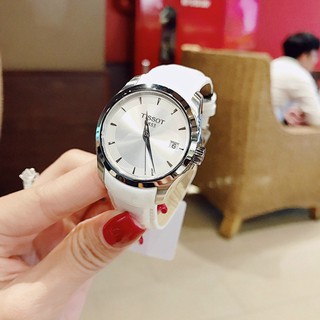 Đồng hồ nữ Tissot dây da bóng mềm, thẻ bảo hành 12 tháng