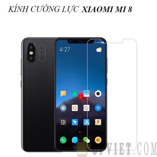 Dán kính cường lực 9H Xiaomi MI8 trong suốt
