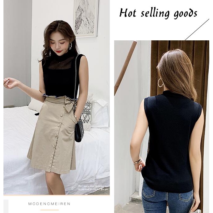 Áo sát nách bằng vải lụa thời trang mùa hè gợi cảm cho nữ