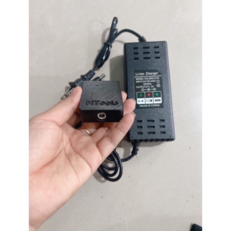 Đế sạc 3D adrapter 220v dùng để sạc cho pin Ridgid /AEG