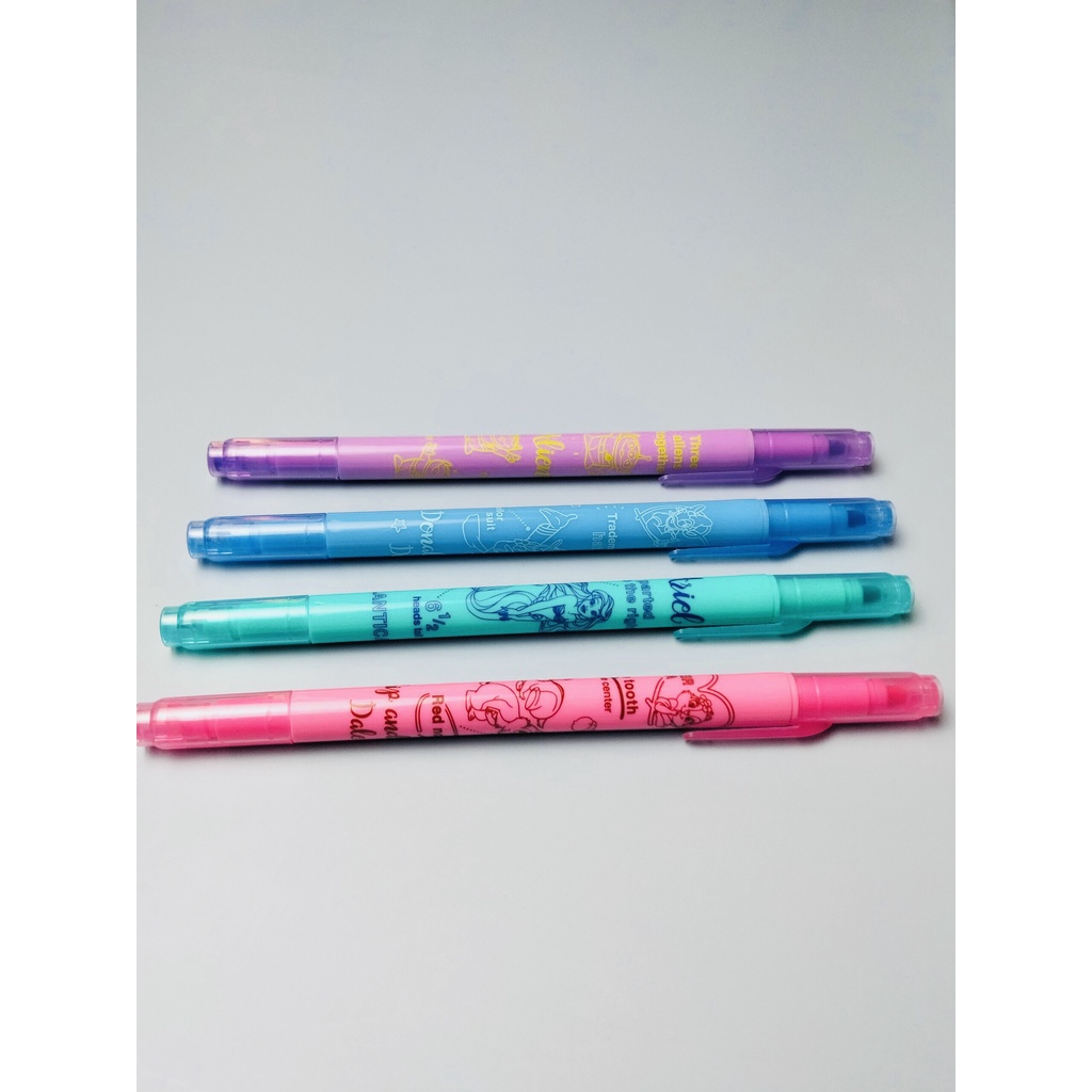 Bút 2 Đầu Sun-Star Twin Pop Lush Pen Maker Họa Tiết Siêu Xinh, Nhiều Màu Cực Tiện Dụng