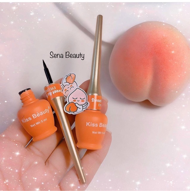 Bút kẻ mắt nước Kiss Beauty Sweet As Peach Eyeliner Senabeauty | BigBuy360 - bigbuy360.vn