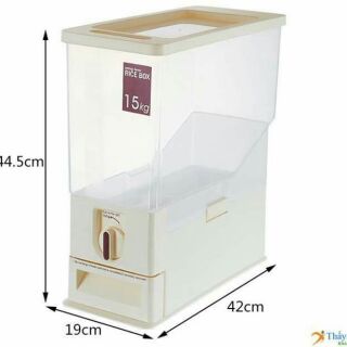 Thùng gạo thông minh KOVA 15kg
Hàng xuất Nhật 
Thùng đựng gạo thông minh 15kg 
- Dung tích: 15kg.
- Trọng lượng: 1,7
