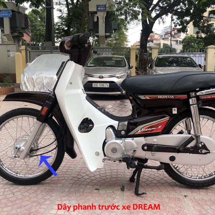 Dây phanh TRƯỚC-Dây thắng TRƯỚC  xe máy DREAM  106cm-119cm