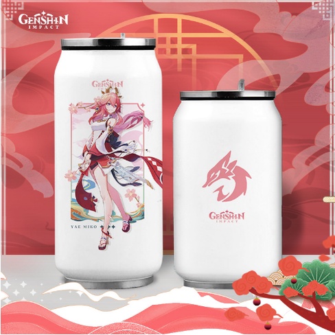 Bình nước giữ nhiệt Genshin Impact 500ml